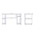 Ver imagem 6 de Mesa para Computador Gamer e Painel para TV até 55 Polegadas Preto Carraro