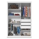 Ver imagem 5 de Guarda-Roupa com Espelho 2 Portas Royale Branco Acetinado - Gelius Móveis