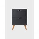 Ver imagem 4 de Gabinete para Banheiro e Espelho Milano 3 Gavetas MDF 60cm Grafite On Móveis