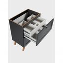 Ver imagem 6 de Gabinete para Banheiro e Espelho Milano 3 Gavetas MDF 60cm Grafite On Móveis