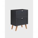 Ver imagem 5 de Gabinete para Banheiro e Espelho Milano 3 Gavetas MDF 60cm Grafite On Móveis