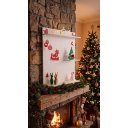 Ver imagem 5 de Painel Prateleira de Parede Natal Decorada Completa + 15 Acessórios Temáticos
