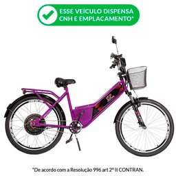 Bicicleta Elétrica - Street PAM - 800w - Violeta - Plug and Move - 2