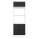 Ver imagem 5 de Torre Quente 100% Mdf 70 Cm Para 2 Fornos Branco/preto