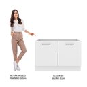 Ver imagem 6 de Balcão de Pia Cozinha 2 Portas Branco Agata Madesa
