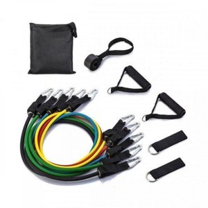 Kit 11 Power Resistance Bands Home Gym Extreme Jt-003 Lt-011