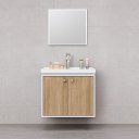 Ver imagem 1 de Kit Armário para Banheiro 50cm Mdf com Cuba + Espelheira - Bergamo Berlin