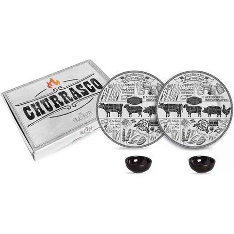 Kit Sobremesa Churrasco 3 Alleanza 4 pçs Alleanza Cerâmica Revendedor autorizado. Produto direto da 