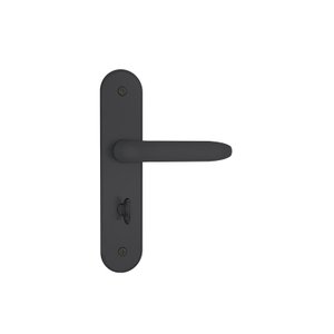 Fechadura stam 824/11 espelho. Preto fosco wc. (banheiro).