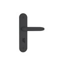 Ver imagem 1 de Fechadura stam 824/11 espelho. Preto fosco wc. (banheiro).