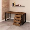 Ver imagem 3 de Conjunto Home Office Escrivaninha 120 Cm e Gaveteiro Munique - Kappesberg
