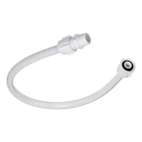 Engate de Pvc Flexível Mangueira para Descarga 40 Cm Branco | Utilimix | 02 Un
