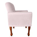 Ver imagem 2 de Poltrona Stephany Luxuosa para Recepção e Escritório Advocacia - Suede - Sv Decor:rosa Bebe