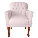 Ver imagem 1 de Poltrona Stephany Luxuosa para Recepção e Escritório Advocacia - Suede - Sv Decor:rosa Bebe