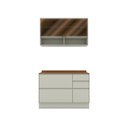 Ver imagem 3 de Cozinha Modulada 2 Peças 120cm 2 Portas 4 Gavetas Fineze Henn - Cor: Areia HP