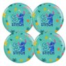 Jogo 4 Pratos Raso Refeição Infantil Melamina 20cm Stitch Disney - Tuut - 3