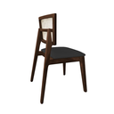 Ver imagem 3 de Cadeira de Jantar em Tela Premium Madeira Maciça Manuela:preto Facto/mel