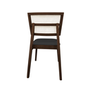 Ver imagem 4 de Cadeira de Jantar em Tela Premium Madeira Maciça Manuela:preto Facto/mel