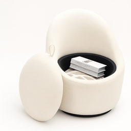 Cadeira Poltrona Cookie Premium com Baú Organizador - 3