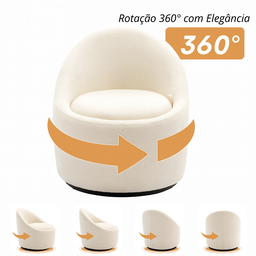 Cadeira Poltrona Cookie Premium com Baú Organizador - 5