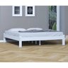 Cama Turca King Sinze De Madeira Maciça Reforçada Branco Nemargi - 4
