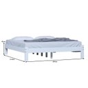 Ver imagem 3 de Cama Turca King Sinze De Madeira Maciça Reforçada Branco Nemargi