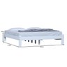 Cama Turca King Sinze De Madeira Maciça Reforçada Branco Nemargi - 3