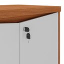 Ver imagem 6 de Balcão para Escritório com Chave 148cm Corp A06 Freijó/branco - Mpozenato