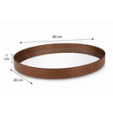 Ver imagem 3 de Bandeja Oval 45cm em MDF com Espelho Topazio Média Oona Design Castanho