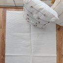 Ver imagem 1 de Tapete Artesanal Algodão Quarto Slim Branco Cru 80 X 1,50