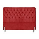 Ver imagem 2 de Cabeceira de Cama Box Casal 138 Cm Padua Tecido Suede Veludo Vermelho