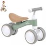 Bicicleta de Equilibrio sem Pedal Infantil 4 Rodas Buba Verde - 1