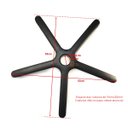 Ver imagem 6 de Estrela em Nylon Secretária Executiva Preta Resistente