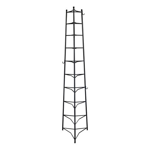 Tripé Porta Panelas Estrela Preto 10 Compartimentos 188cm Ouro Minas
