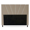 Ver imagem 1 de Cabeceira Cama Box Casal Queen Size Dallas 160cm Suede Bege - Desk Design