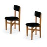 Kit 2 Cadeiras em Madeira Maciça Elisa para Sala de Jantar Preto - 2