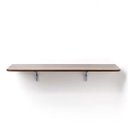 Ver imagem 4 de Mesa Dobrável Retrátil de Parede 80x41 cm Castanho Suporte em Aço com Gatilho