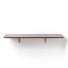 Mesa Dobrável Retrátil de Parede 80x41 cm Castanho Suporte em Aço com Gatilho - 4