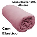 Ver imagem 3 de Lençol com Elástico King Portallar Malha 100% Algodão Liso Linha Casa Rosa Cravo