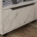 Ver imagem 5 de Balcao Gabinete 60 Cm 1 Gaveta e 4 Rodizios Bn3647 Marmore Branco Tecno Mobili