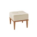 Ver imagem 1 de Puff Banco Banqueta Lara Linho Bege Claro