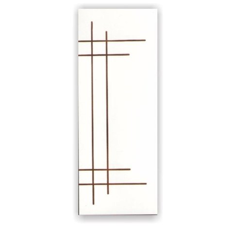 Folha de Porta De Madeira Frisada CM-03 C/ Fundo Primer Brando HDF UV 210x82