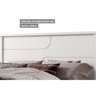 Cama de Casal Pérola Cinamomo/off White - Conquista - 4