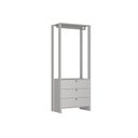 Ver imagem 1 de Closet com 1 Cabideiro e 3 Gavetas Yes Nova Mobile Branco