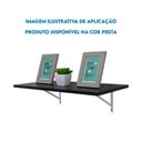 Ver imagem 3 de Suporte Mão Francesa Madeira Reforçada 25 cm Preta