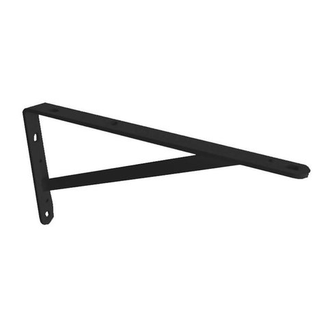 Suporte Mão Francesa Madeira Reforçada 25 cm Preta