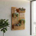 Ver imagem 1 de Floreira Jardim Vertical 80x100cm Madeira Maciça