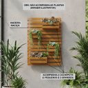 Ver imagem 2 de Floreira Jardim Vertical 80x100cm Madeira Maciça