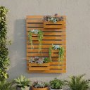 Ver imagem 5 de Floreira Jardim Vertical 80x100cm Madeira Maciça