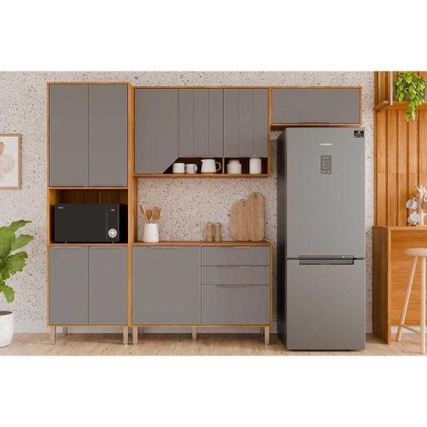 Kit Cozinha Mgm 4 Peças Celeste C4p262 Cinamomo/platina